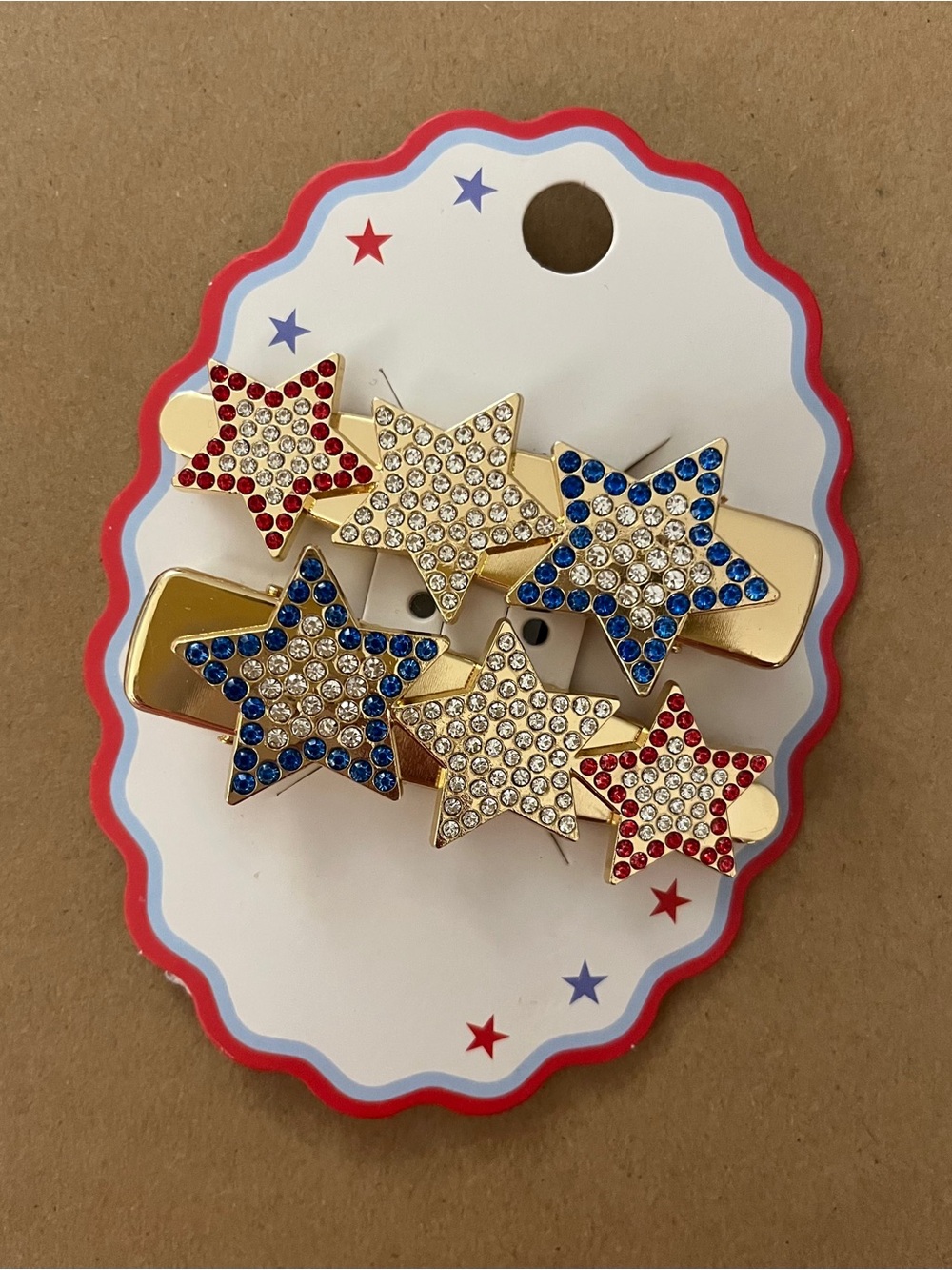 Star Rhinestone Hair Clip Set - Picture 1 of 2